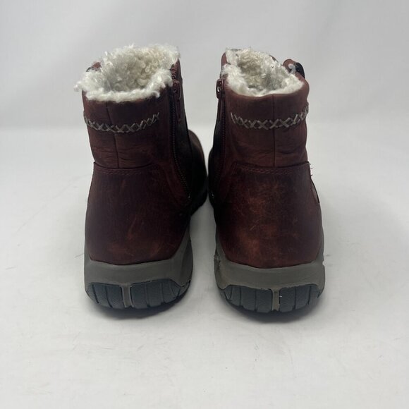 Merrell Women's Encore 4 Bluff Zip Polar Waterproof boots 9.5 rust red leather - Picture 3 of 12